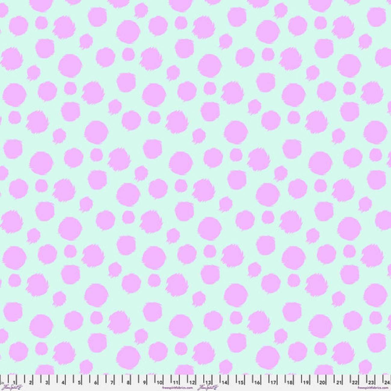 Tula Pink - Fur Ball - Technomint (Minky) - Tabby Road Déjà Vu Minky - Quilting Backing Fabric - ÜBERBREITE 152 cm - 60´´